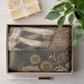 Viktorianisch Steampunk Skull Seidenpapier (Geschenk)