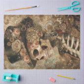 Viktorianisch Steampunk Skull Seidenpapier (Basteln)