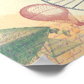 Viktorianisch Steampunk | Weibliche Weideland Poster (Ecke)