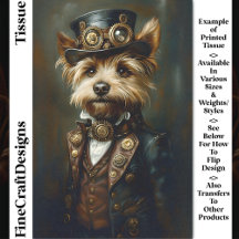 Viktorianisch Steampunk Yorkie Portrait CJ1 Decoup