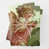 Viktorianisch "Strawberry Fairy" Geschenkpapier Set (Beispiel)