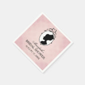 Viktorianisch Style 60er Cameo Brautparty Serviette (Ecke)