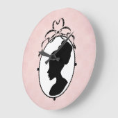 Viktorianisch Style 60er Cameo Große Wanduhr (Winkel)