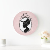 Viktorianisch Style 60er Cameo Große Wanduhr (Zuhause)