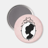 Viktorianisch Style 60er Cameo Magnet (Vorderseite/Rückseite)