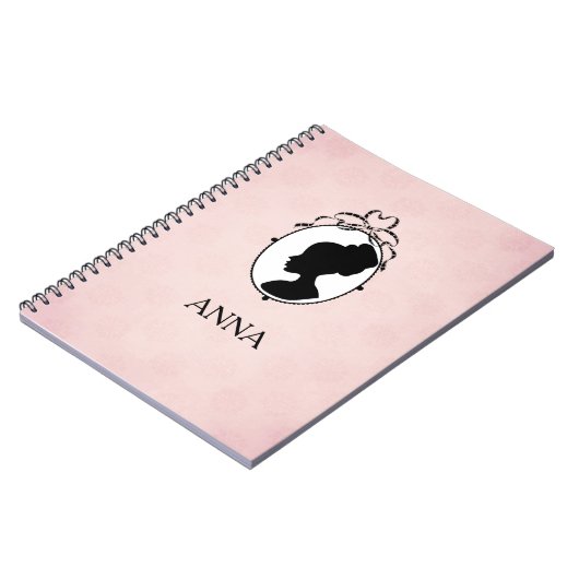 Viktorianisch Style 60er Cameo Notizblock (Linke Seite)