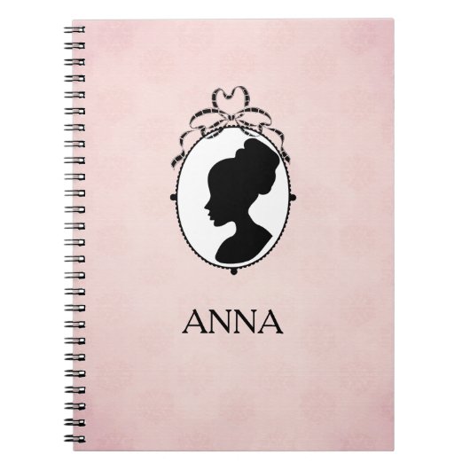 Viktorianisch Style 60er Cameo Notizblock (Vorderseite)