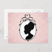 Viktorianisch Style 60er Cameo Postkarte (Vorne/Hinten)