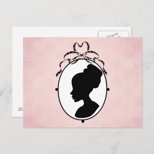 Viktorianisch Style 60er Cameo Postkarte (Vorne/Hinten)