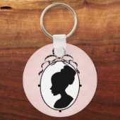 Viktorianisch Style 60er Cameo Schlüsselanhänger (Vorderseite)
