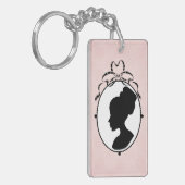 Viktorianisch Style 60er Cameo Schlüsselanhänger (Vorderseite links)