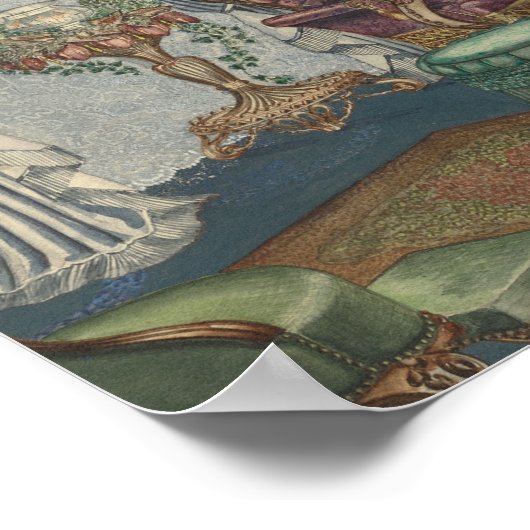 Viktorianisch Style Bedroom Original Poster (Ecke)