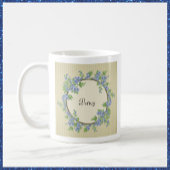 Viktorianisch Style Blue Blume Wreath Kaffeetasse