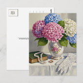 Viktorianisch Style Hydrangea Books Blume Postkart Postkarte (Vorne/Hinten)