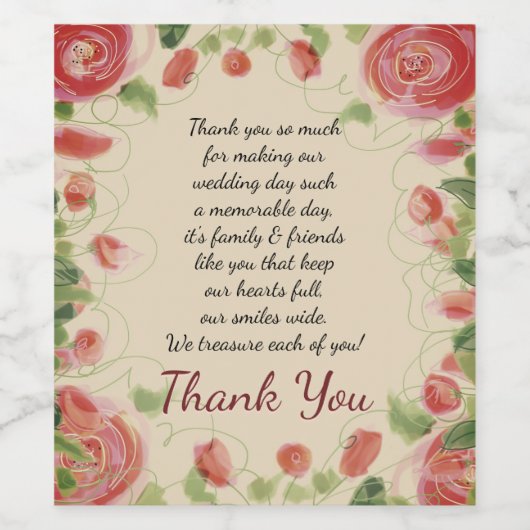 Viktorianisch Styling Weinetikett (Einzelnes Label)