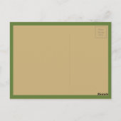 Viktorianisch TanzGirl Green Rote Rose Postkarte (Rückseite)