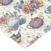 Viktorianisch Tee Set Floral Tischdecke (Schrägansicht)