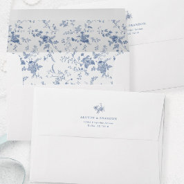 Viktorianisch Toile French Blue Floral