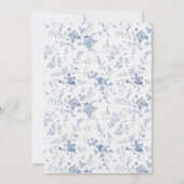 Viktorianisch Toile French Classic Einladung (Rückseite)