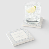 Viktorianisch Toile French Classic Steinuntersetzer (Seitenansicht)