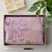 Viktorianisch Toile Rokoko Floral Rosa Decoupage Seidenpapier (Geschenk)