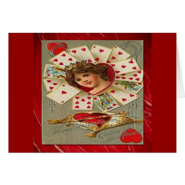 Viktorianisch Valentine die Herzkönigin (Vorderseite (Horizontal))