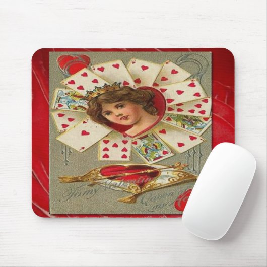 Viktorianisch Valentine die Herzkönigin Mousepad (Mit Mouse)