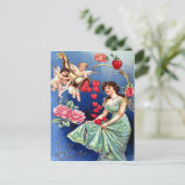 Viktorianisch Valentine Feiertagspostkarte (Stehend Vorderseite)