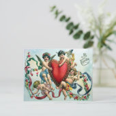 Viktorianisch Valentine Feiertagspostkarte (Stehend Vorderseite)