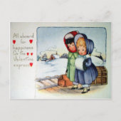 Viktorianisch Valentine Feiertagspostkarte (Vorderseite)