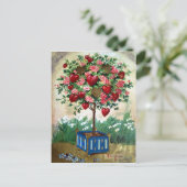 Viktorianisch Valentine Feiertagspostkarte (Stehend Vorderseite)