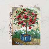 Viktorianisch Valentine Feiertagspostkarte (Vorne/Hinten)