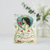 Viktorianisch Valentine Feiertagspostkarte (Stehend Vorderseite)