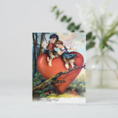 Viktorianisch Valentine Feiertagspostkarte (Stehend Vorderseite)