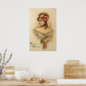 Viktorianisch Valentine Greetings Poster (Küche)