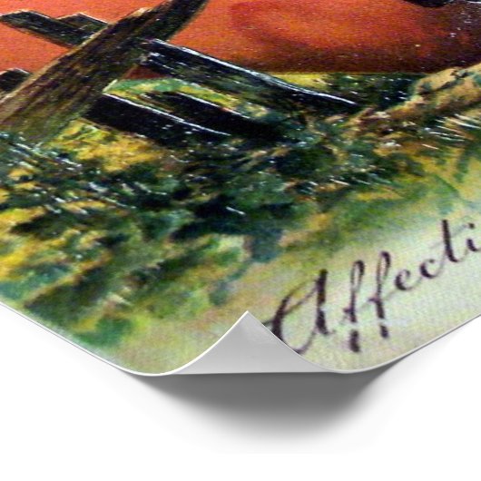 Viktorianisch Valentine Poster (Ecke)