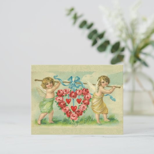 Viktorianisch Valentine Postkarte (Stehend Vorderseite)