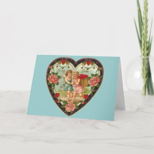 Viktorianisch Valentine zu meiner Liebe II Feiertagskarte