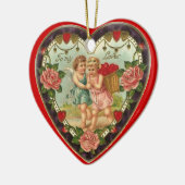 Viktorianisch Valentine zu meiner Liebe Keramik Ornament (Links)