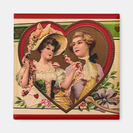 Viktorianisch Valentines Couple Magnet