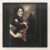 Viktorianisch Vampire Werewolf Glasuntersetzer (Vorderseite)