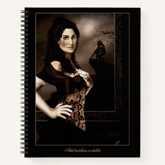 Viktorianisch Vampire Werewolf Notizblock (Vorderseite)