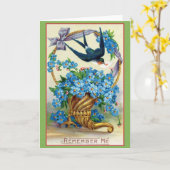 Viktorianisch Vergessen Sie mir keine Karte (Gelbe Blume)