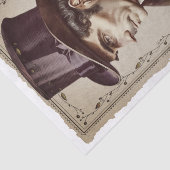 Viktorianisch Vintage Gentlemen Portrait Decoupage Seidenpapier (Ausschnitt)