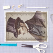 Viktorianisch Vintage Gentlemen Portrait Decoupage Seidenpapier (Handwerk)