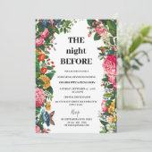 Viktorianisch Vintage Hochzeit Probe Dinner Einladung (Stehend Vorderseite)