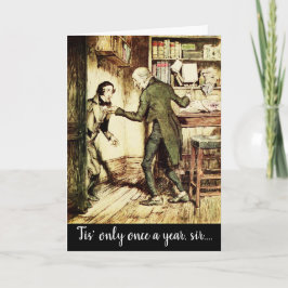 Viktorianisch Vintage Weihnachtskarte Feiertagskarte