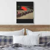 Viktorianisch Vintager Santa Claus Rentier Sleigh Leinwanddruck (Insitu (Schlafzimmer))