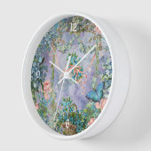 Viktorianisch Vintages Vergessen-Me-Not-Ephemera Uhr (Winkel)