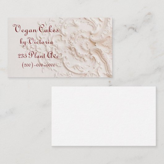 Viktorianisch Visitenkarte (Vorne/Hinten)